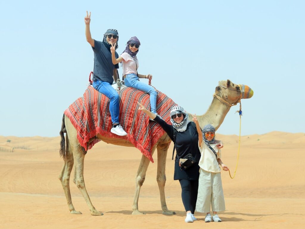 Family Visit Dubai Desert